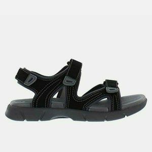 Khombu Black and Gray Waterproof Comfortable Adjustable Strap Sport Sandals